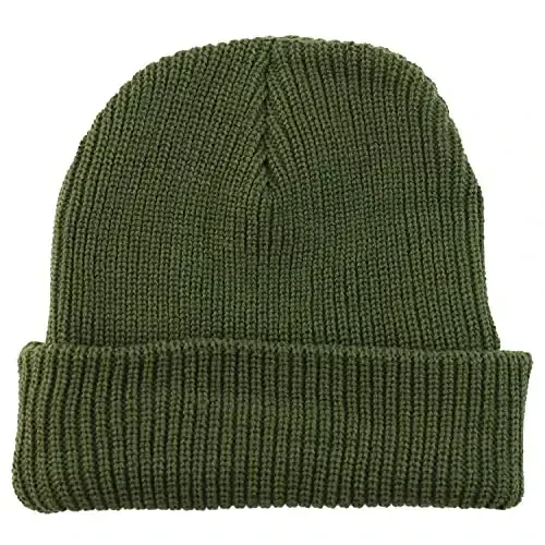 Armycrew 100% Akril O'lchamdagi XXL Qalin GI Soat Qalpog'i Qovurg'ali Trikotaj Beanie Shlyapa - 3