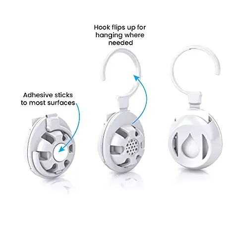 Aromahouse Aromapod Natural Airflow Personal Hanging Essential Oil Diffuser with 5 Unscented Refill Pads for Bedroom - Bathroom - Kitchen - Home - Office - Travel (Pack of 3) - 4
