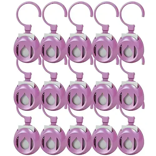 Aromahouse Aromapod Natural Airflow Personal Essential Oil Diffuser with 15 Aromapods & 30 Unscented Refill Pads for Bedroom - Bathroom - Kitchen - Home - Office - Travel (Lavender) - 1