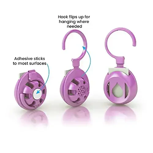 Aromahouse Aromapod Natural Airflow Personal Essential Oil Diffuser with 15 Aromapods & 30 Unscented Refill Pads for Bedroom - Bathroom - Kitchen - Home - Office - Travel (Lavender) - 4