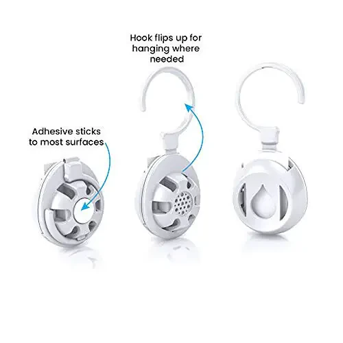 Aromahouse Aromapod Tabiiy Havoning Qisqa yo'li Shaxsiy Efir Moyi Diffuzori, Yotoq xonasi, Hammom, Oshxona, Uy, Ofis, Sayohat uchun 5 Xushbo'y Hidi Bo'lmagan To'ldirish Paddasi bilan - Oq (3 ta to'plam) - 4