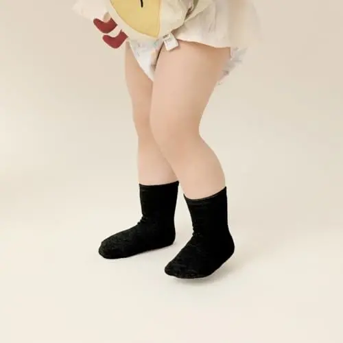 Aroveea Toddler Socks Non Slip Grip Cute Cotton Baby Socks 12 Pack for Toddler Boys Girls Kids - 3