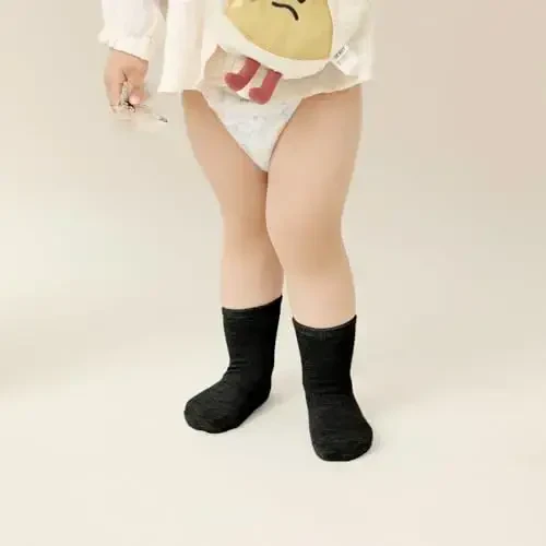 Aroveea Non Slip Grip Ankle Baby Socks 12 Pack for Toddler Boys and Girls Kids,Infant Cute Cotton Baby Socks - 6