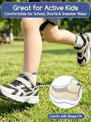 Aroveea Non Slip Grip Ankle Baby Socks 12 Pack for Toddler Boys and Girls Kids,Infant Cute Cotton Baby Socks - 4