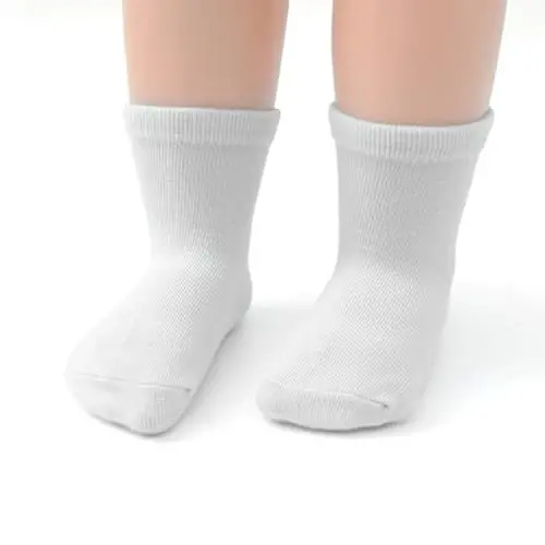 Aroveea Non Slip Grip Ankle Baby Socks 12 Pack for Toddler Boys and Girls Kids,Infant Cute Cotton Baby Socks - 4