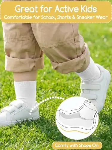 Aroveea Non Slip Grip Ankle Baby Socks 12 Pack for Toddler Boys and Girls Kids,Infant Cute Cotton Baby Socks - 4