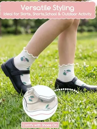 Aroveea Non Slip Grip Ankle Baby Socks 12 Pack for Toddler Boys and Girls Kids,Infant Cute Cotton Baby Socks - 4