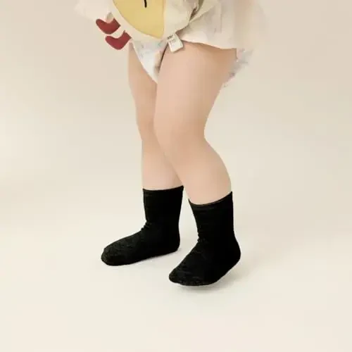 Aroveea Toddler Socks Non Slip Grip Cute Cotton Baby Socks 12 Pack for Toddler Boys Girls Kids - 3