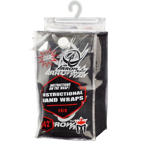 ArrowWay Instructional Hand Wraps w/ Printed Directions for Boxing & MMA - 142
