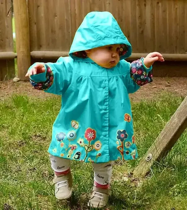 Arshiner Girl Baby Kid Waterproof Hooded Coat Jacket Outwear Raincoat Hoodies - 2