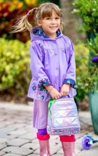 Arshiner Girl Baby Kid Waterproof Hooded Coat Jacket Outwear Raincoat Hoodies - 5
