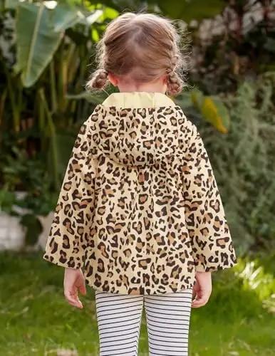 Arshiner Girl Baby Kid Waterproof Hooded Coat Jacket Outwear Raincoat Hoodies - 3