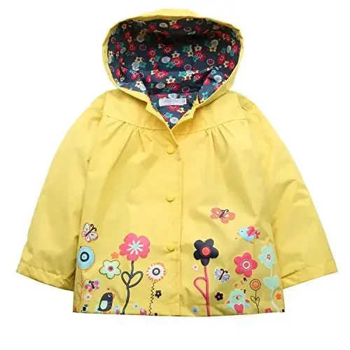 Arshiner Girl Baby Kid Waterproof Hooded Coat Jacket Outwear Raincoat Hoodies - MODAZONE