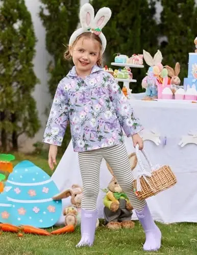 Arshiner Kız Bebek Çocuk Su Geçirmez Kapüşonlu Mont Ceket Dış Giyim Yağmurluk Kapüşonlu - 4