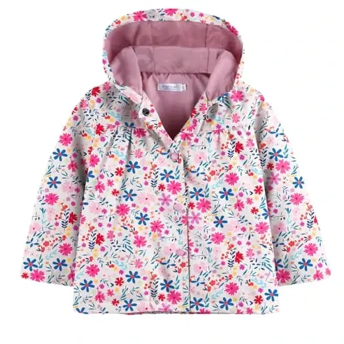 Arshiner Girl Baby Kid Waterproof Hooded Coat Jacket Outwear Raincoat Hoodies - ARSHINER