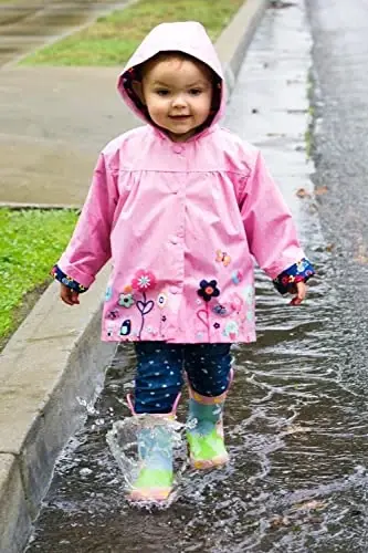 Arshiner Girl Baby Kid Waterproof Hooded Coat Jacket Outwear Raincoat Hoodies - 2