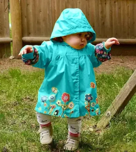 Arshiner Girl Baby Kid Waterproof Hooded Coat Jacket Outwear Raincoat Hoodies - 2