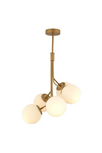 Artel 5-Light Antique Globe Chandelier Modern Pendant, Kitchen Bedroom Living Room Chandelier - APLIQA (1)