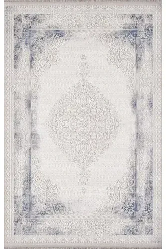 Artemis- - 02517A-blue-cream rug-GRAY BLUE - 1