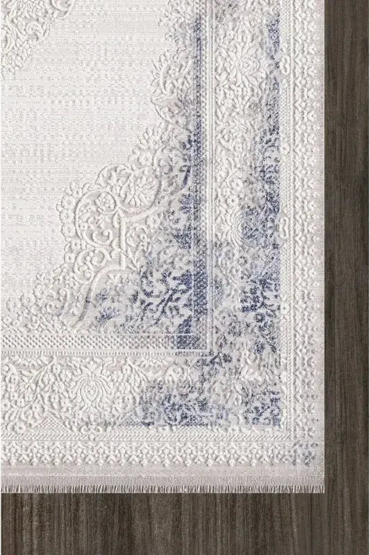 Artemis- - 02517A-blue-cream rug-GRAY BLUE - 2