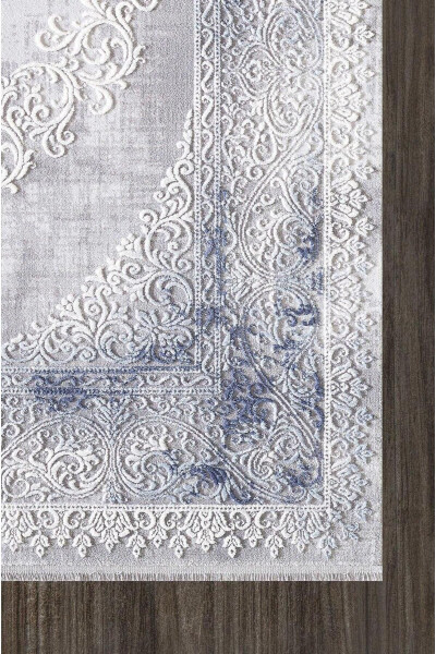 Artemis Gilam 05860A Kulrang Movi Markazli Klassik Naqshli Gilam - ARTEMIS HALI (1)
