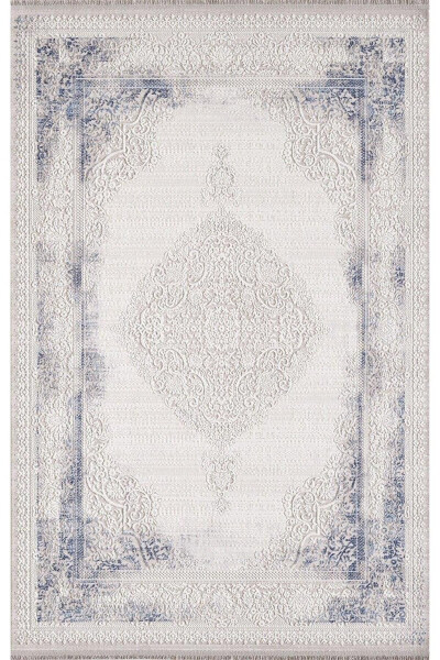 Artemis Rug 02517A Blue Cream Classic Centered Rug - 1