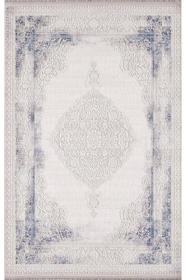 Artemis Rug 02517A Blue Cream Classic Centered Rug - 1