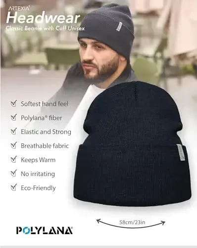 Artexia Beanies Hats Men - Beanie for Women - Winter Hats for Women - Unisex Winter Hat - Mens Beanie and Womens Beanie - 3