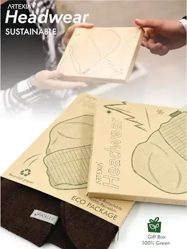 Artexia Шапки-Бини Мужские - Бини для Женщин - Зимние Шапки для Женщин - Унисекс Зимняя Шапка - Мужская и Женская Шапка-Бини - 5