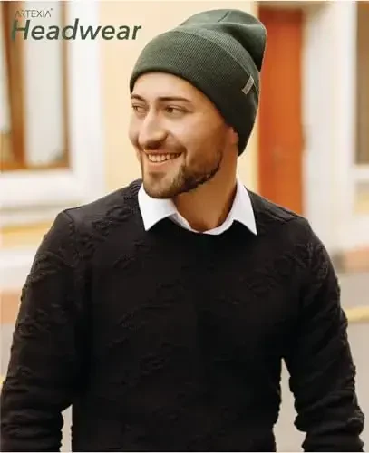 Artexia шапки-бини мужские - бини для женщин - зимние шапки для женщин - зимняя шапка унисекс - мужская и женская шапка-бини - 2