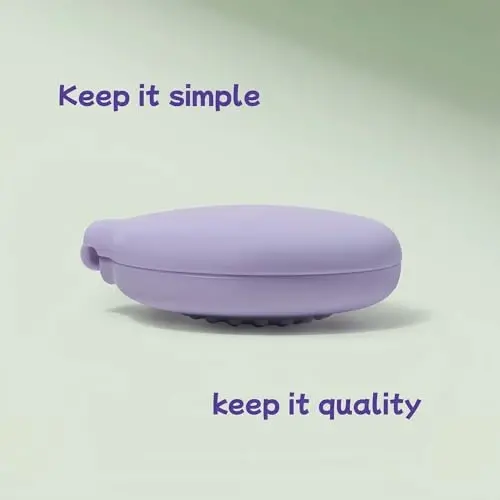 Arthaxi Mini Hair Brush Mirror Combo, Compact Purse Size, Elegant Violet Purple, 1-Pack - ARTHAXI (1)