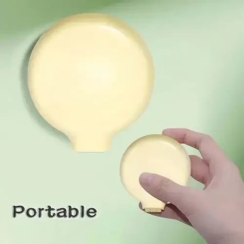 Arthaxi Travel Hair Brush with Small Mirror, Compact Mirror with Mini Hair Brush Kit, Folding Hairbrush for Girls, Foldable Hair Comb with Mirror Portable Size in Purse or Backpack, Light Baby Yellow - 4