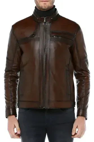 Arthur Genuine Leather Men's Jacket - DERICLUB (1)