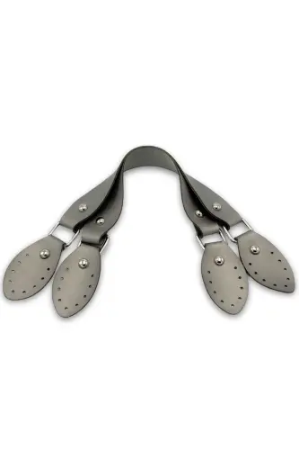 Artificial Leather Bag Handle 43cm Grey - 1