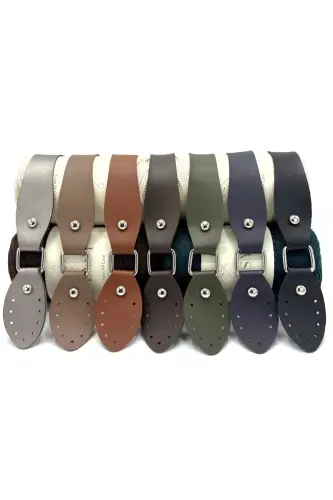 Artificial Leather Bag Handle 43cm Grey - 8