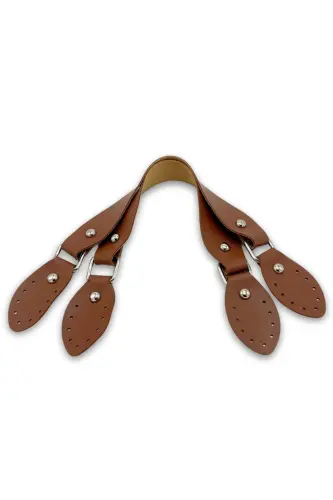 Artificial Leather Bag Handle 43cm Tan - 4