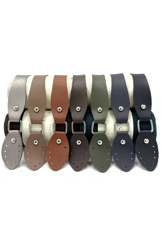 Artificial Leather Bag Handle 43cm Tan - 8