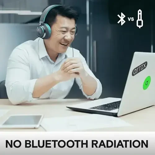 ARTIX CL750 mikrofon va ovoz balandligini boshqarish bilan simli naushniklar — Kompyuter va noutbuk uchun shovqinni izolyatsiya qiluvchi quloqchinlar, simli, simli quloqchin simli (katlanadigan, Aux Jack 3,5 mm) - 6