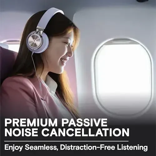 ARTIX CL750 On-Ear Headphones Wired with Mic and Volume Control — Noise Isolating Corded Over Ear Headphones with Microphone for Laptop and Computer, Plug in Headset with Cord (Aux Jack 3.5mm) - 3