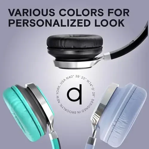 ARTIX CL750 On-Ear Headphones Wired with Mic and Volume Control — Noise Isolating Corded Over Ear Headphones with Microphone for Laptop and Computer, Plug in Headset with Cord (Aux Jack 3.5mm) - 7