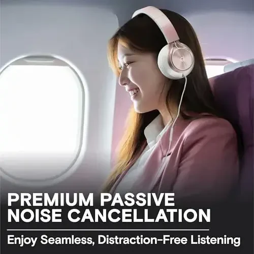 ARTIX CL750 Проводные наушники с микрофоном и регулятором громкости — Звукоизолирующие накладные наушники для компьютера и ноутбука, проводные, со штекером, накладные наушники с проводом (складные, разъем Aux 3,5 мм) - 3