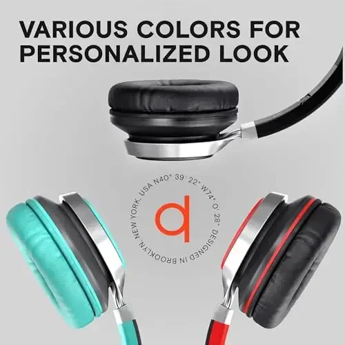 ARTIX CL750 Wired Headphones with Mic & Volume Control — Noise Isolating On-Ear Headphones for Computer and Laptop Wired, Plug in Corded Headphone Over Ear with Wire (Foldable, Aux Jack 3.5mm) - 5