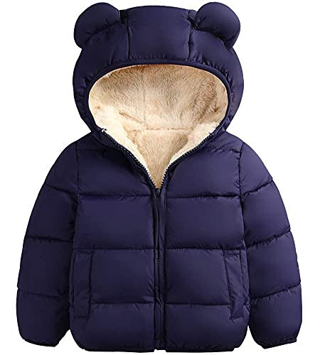 ARTMINE Baby Toddler Boys Girls Winter Down Coats with Hoods, 12M - 5Y - 1