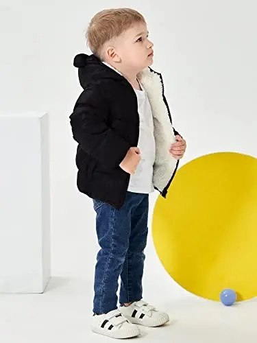 ARTMINE Baby Toddler Boys Girls Winter Down Coats with Hoods, 12M - 5Y - 3