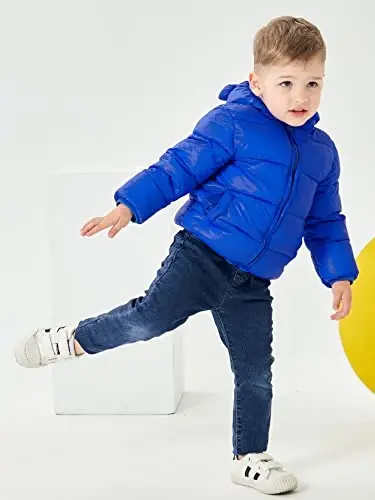 ARTMINE Baby Toddler Boys Girls Winter Down Coats with Hoods, 12M - 5Y - 5