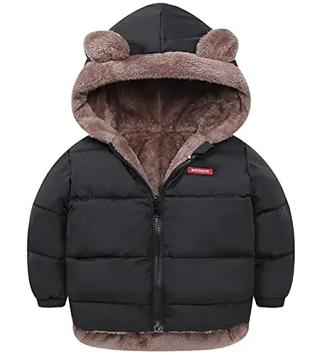 ARTMINE Baby Toddler Boys Girls Winter Down Coats with Hoods, 12M - 5Y - 1