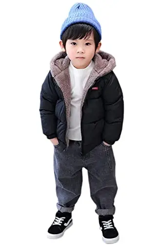 ARTMINE Baby Toddler Boys Girls Winter Down Coats with Hoods, 12M - 5Y - 3