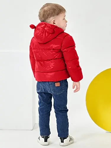 ARTMINE Baby Toddler Boys Girls Winter Down Coats with Hoods, 12M - 5Y - 3