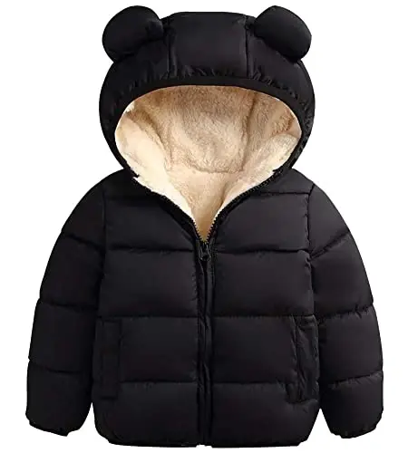 ARTMINE Baby Toddler Boys Girls Winter Down Coats with Hoods, 12M - 5Y - ARTMINE