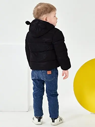 ARTMINE Baby Toddler Boys Girls Winter Down Coats with Hoods, 12M - 5Y - 4